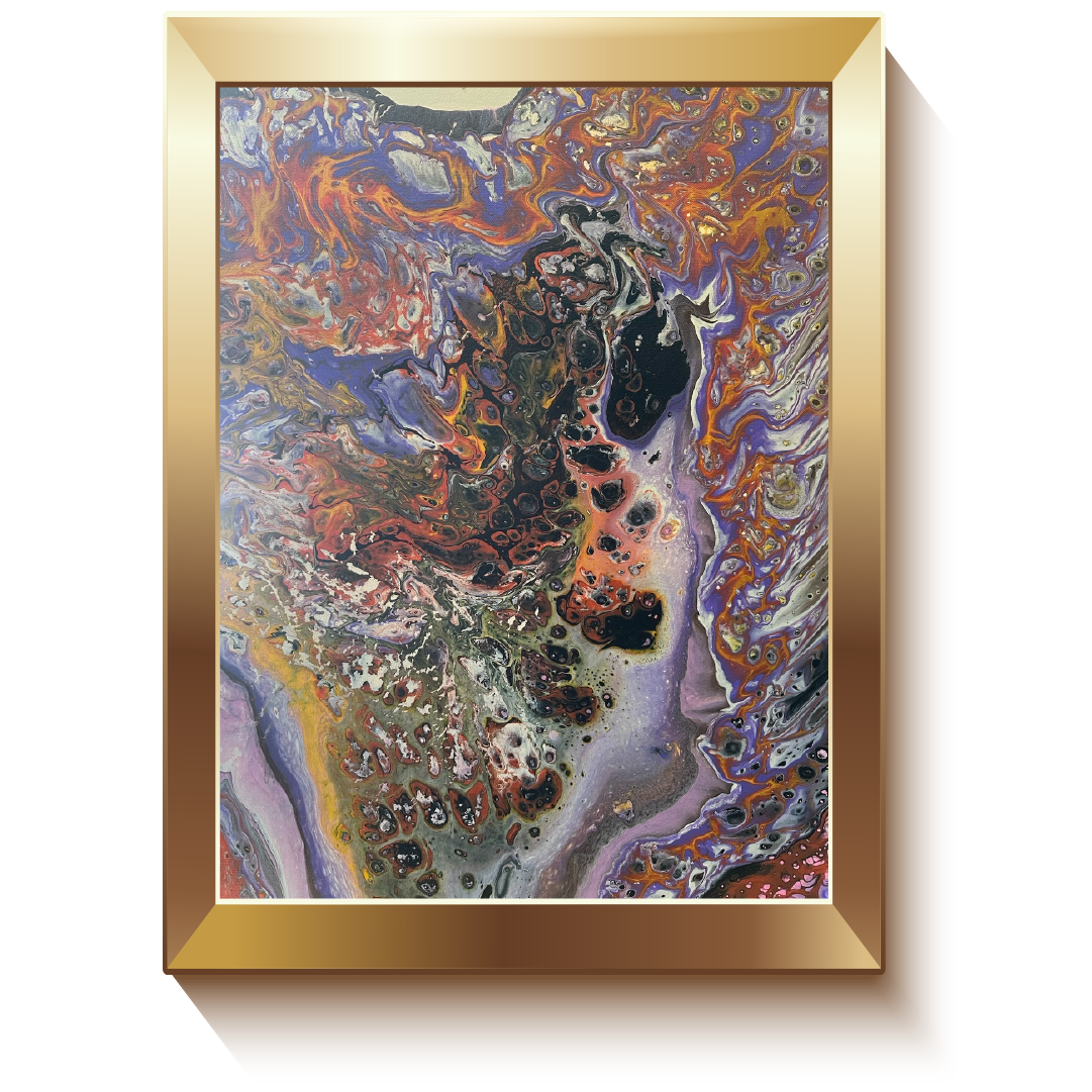 art board with black and purple color