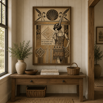 Vintage farmhouse entryway with flair Digital art decor