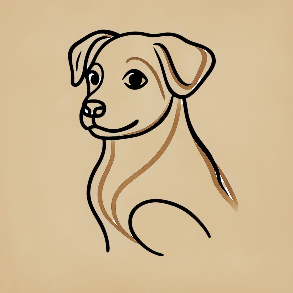 Minimalist Puppy Wall Art Printable | Dog Line Art | Neutral Pet Illustration | Modern Dog Lover Decor | Digital Download