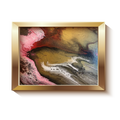 golden color abstract art