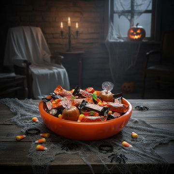 Handmade Orange Resin Bowl, Halloween Candy Dish, Fall Decor