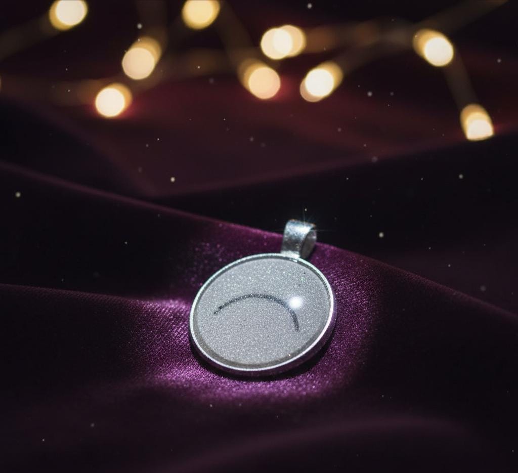 A Rising Horizon Symbol Of Protection, New Beginnings,And Forward Movement, On Concrete Pendant