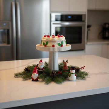 Handmade Food Safe Concrete Cake Stand, Modern Dessert Display