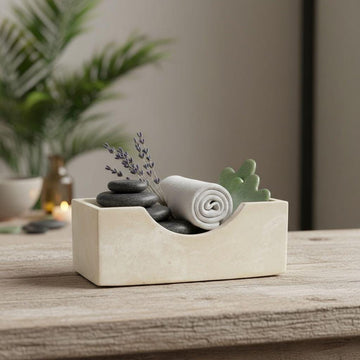 Handmade Concrete Soap Dish, Modern Minimalist Bathroom Organizer