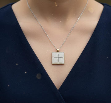 Concrete Protection And Harmony Pendant | Earth Symbol