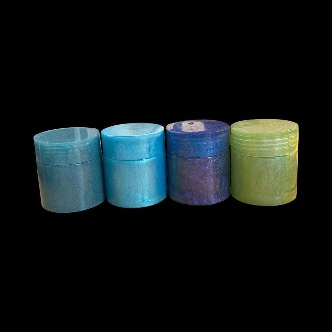 Handmade Food Safe Resin Jars  Colorful Resin Storage Containers with Lids
