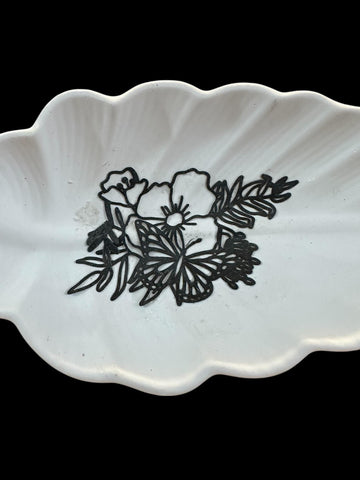 Food Safe Cement Leaf Dish, Botanical Trinket Tray, Modern Minimalist Jewelry Catchall, Handmade Concrete Soap Dish, Nature Inspired Home De