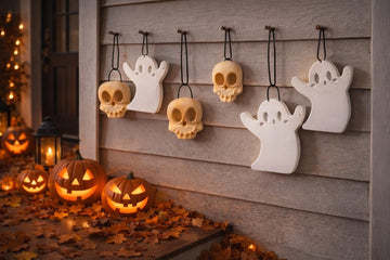 Handmade Halloween Ghost Skull Balloon Weights, Spooky Party Decor Anchors