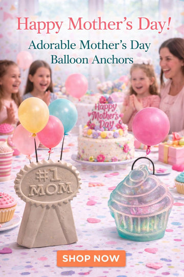 Number One Mom Balloon Weight, Sparkly Cupcake Decor, Mother's Day Keepsake