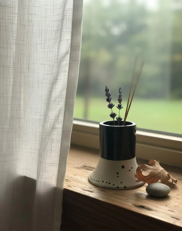 Resin Concrete Candle Holder, Dotted Industrial Home Decor