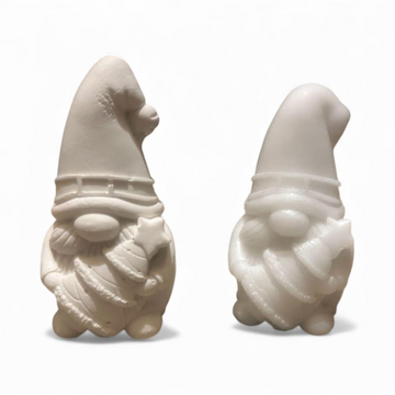 White Christmas Gnome with Tree, Nordic Holiday Decor
