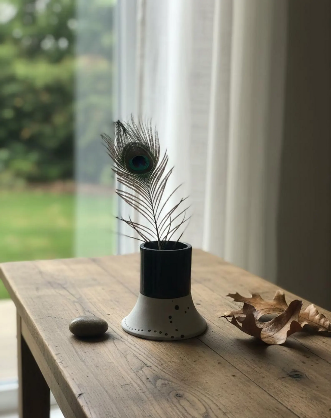 Resin Concrete Candle Holder, Dotted Industrial Home Decor