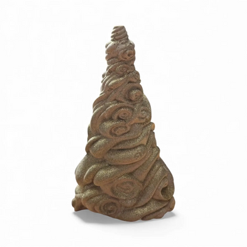 Handmade Cement Christmas Tree - Gold Glitter Holiday Decor