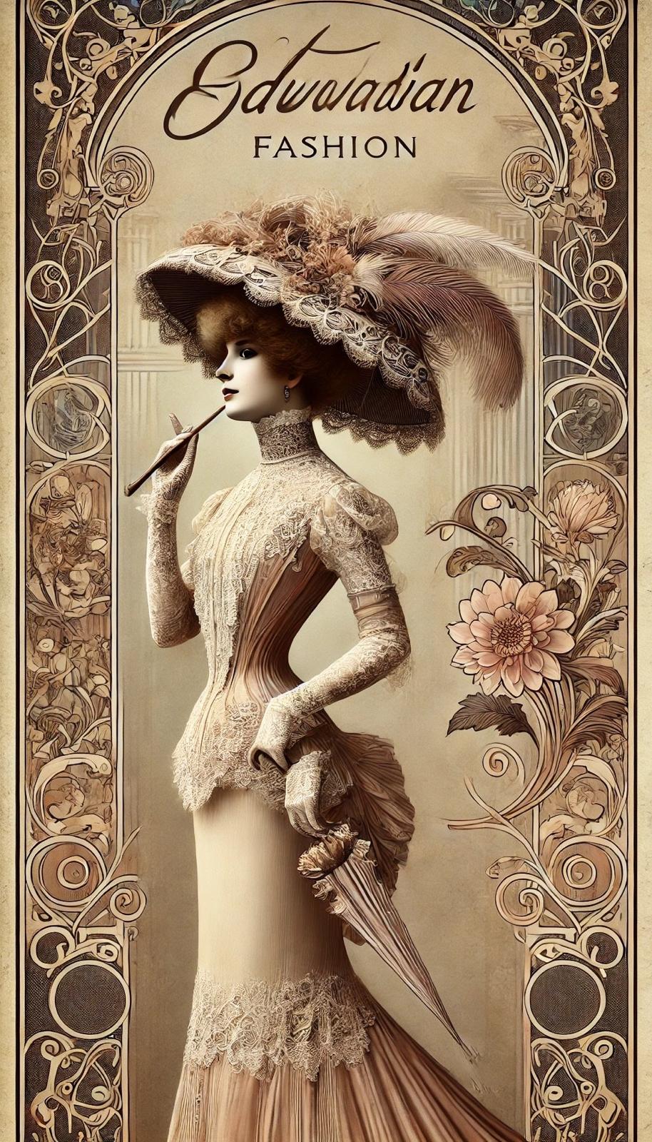 Edwardian elegance in a rustic entryway Digital art