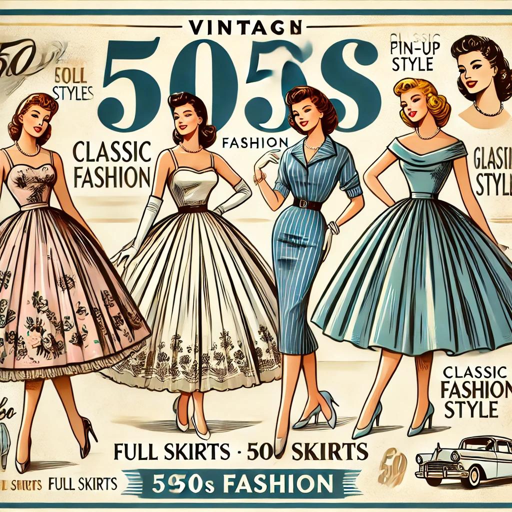 Vintage 50s fashion flair Digital art